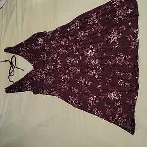 Aeropostale Burgundy Floral Dress